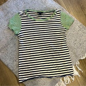 J. Crew Striped Navy & White Tee Size XS